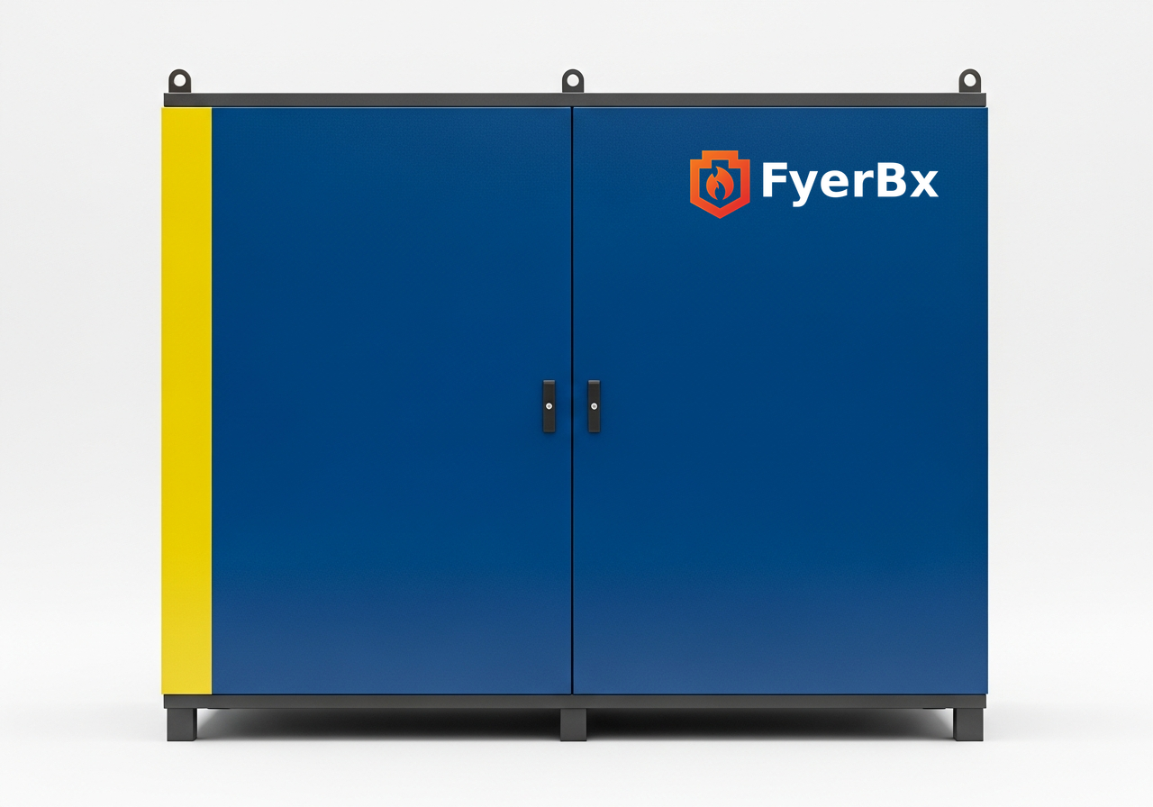 FyerBx Model C Storage & Charging fire-rated battery cabinet — Large